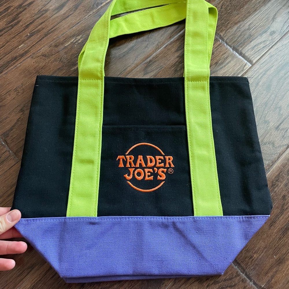 Trader Joe’s Orange, Green, Purple, and Black Halloween Tote